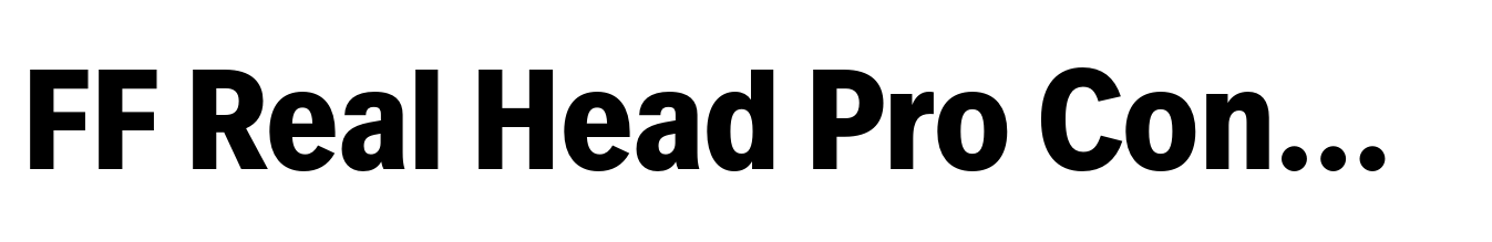 FF Real Head Pro Condensed Bold